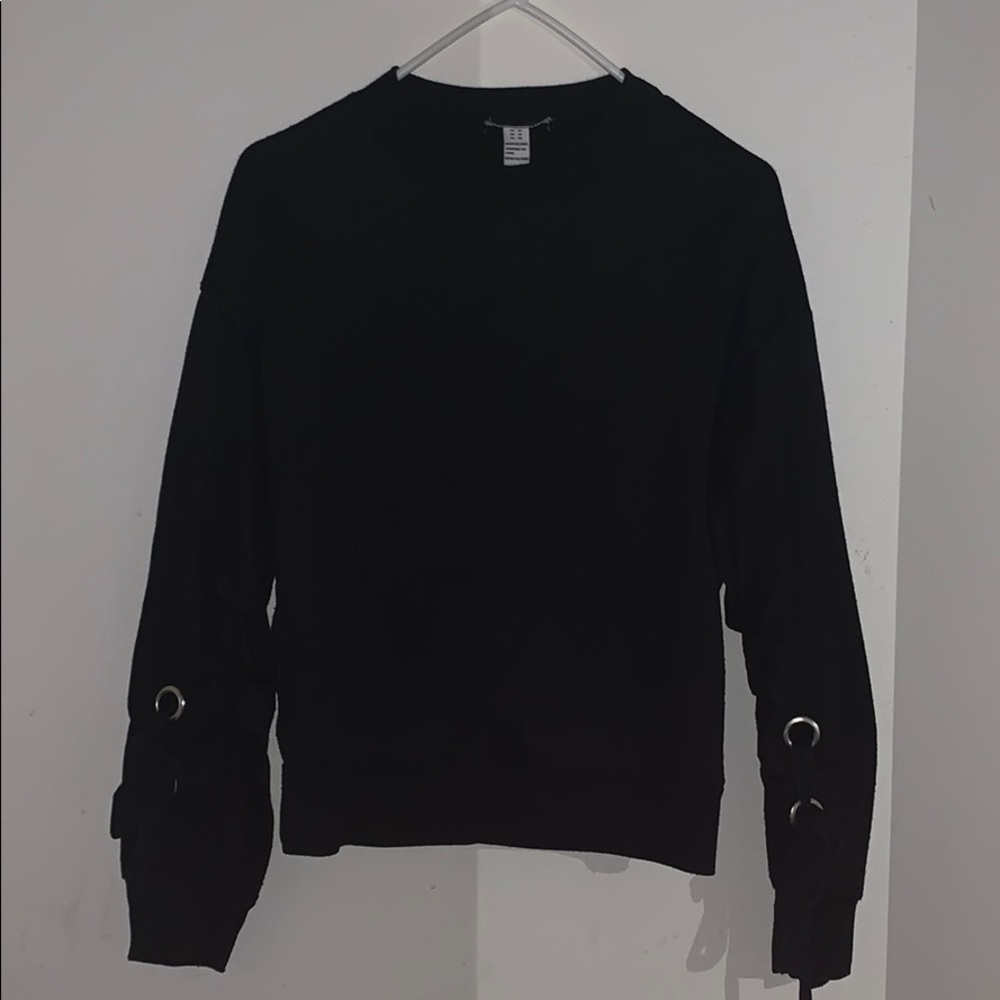 Crew Neck Sweater with ties